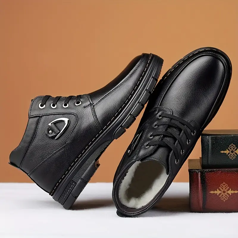 Thermo-Leder-Winterschuhe für Herren Heidi Mode