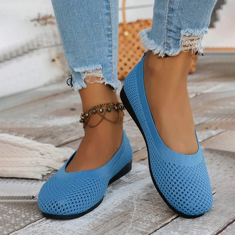 Lässige Atmungsaktive Flache Schuhe Heidi Mode