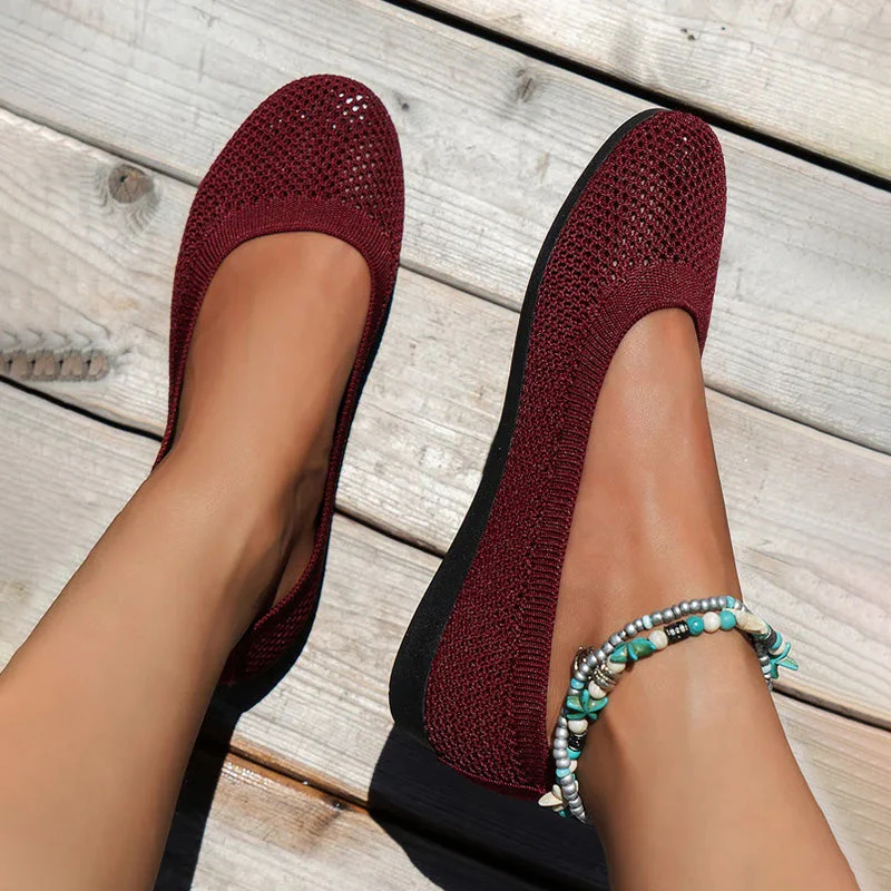 Lässige Atmungsaktive Flache Schuhe Heidi Mode - Image 12