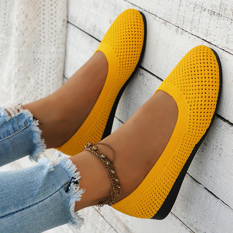 Lässige Atmungsaktive Flache Schuhe Heidi Mode - Image 24