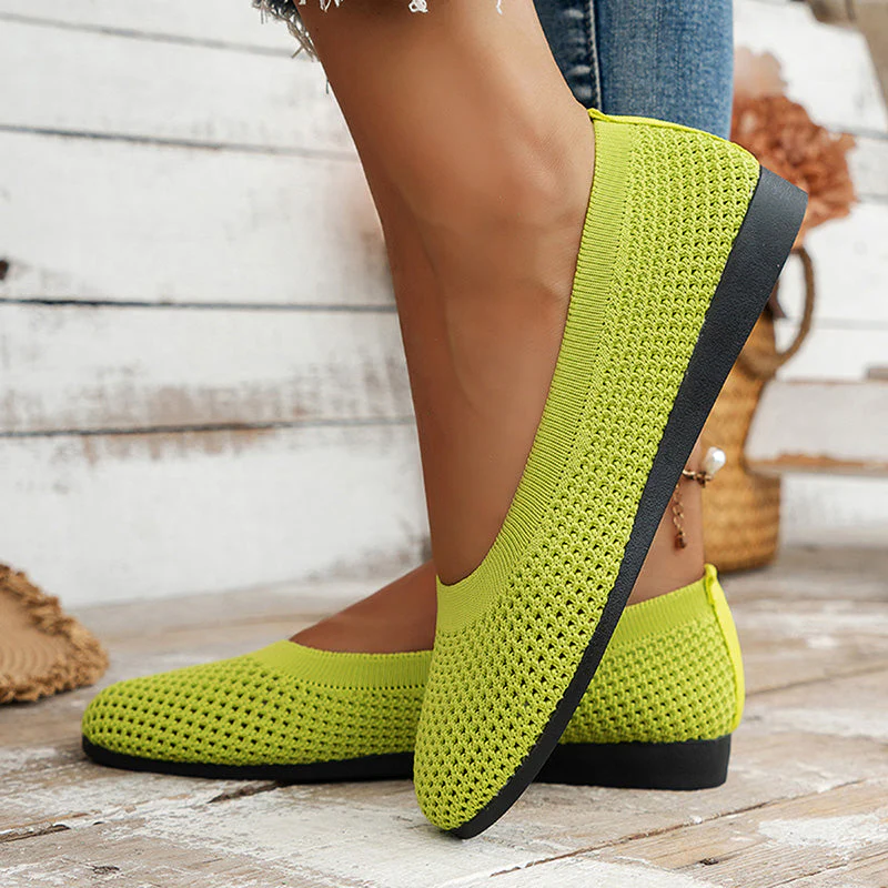 Lässige Atmungsaktive Flache Schuhe Heidi Mode - Image 29