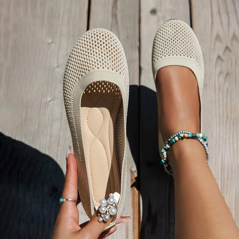 Lässige Atmungsaktive Flache Schuhe Heidi Mode - Image 32