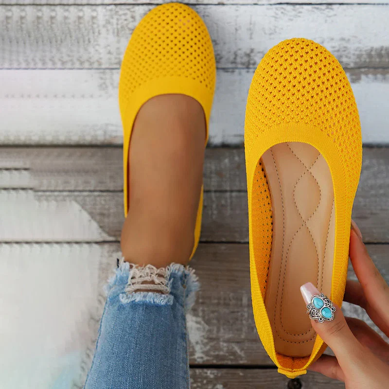 Lässige Atmungsaktive Flache Schuhe Heidi Mode - Image 38