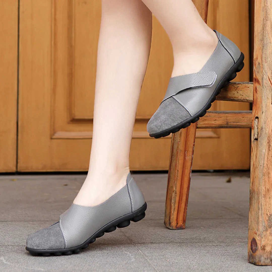Bequeme loafer aus leder Heidi Mode - Image 9