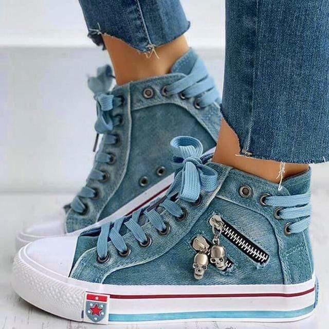 Lässige Denim-Schuhe Heidi Mode - Image 6