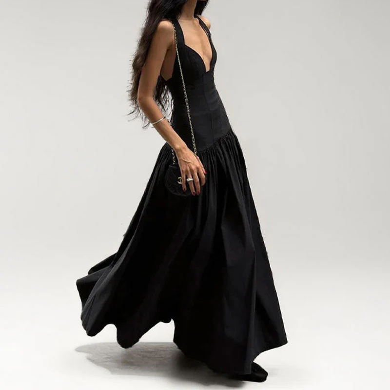 Damen Abendkleid mit Elegantem V-Ausschnitt und Aufwendigem Rock Heidi-Mode - Image 6