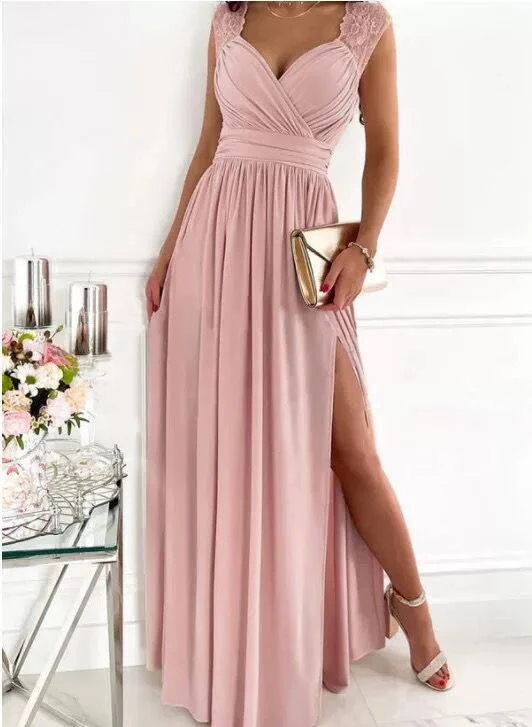 Damen Abendkleid mit Elegantem V-Ausschnitt und Rüschendetails Heidi-Mode - Image 11