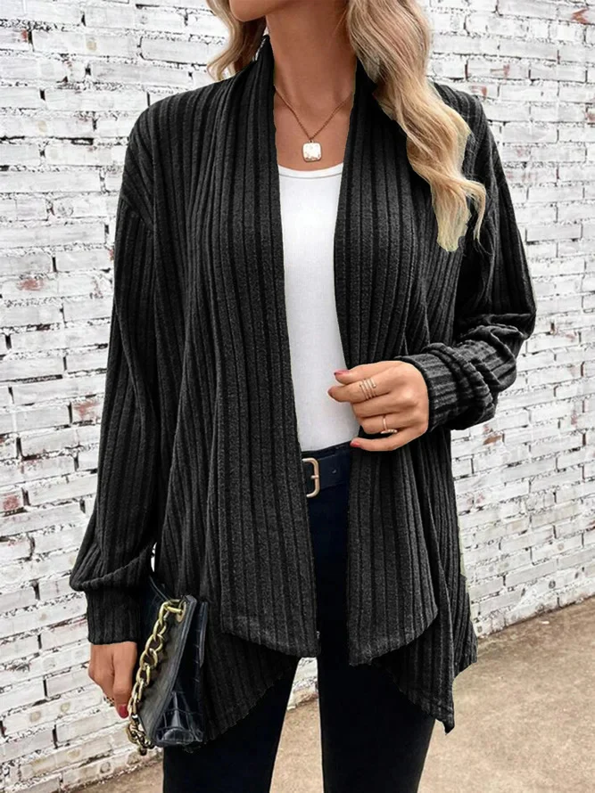 Damen angesagte Strickjacke mit strukturiertem Design und offenem Schnitt Heidi-Mode - Image 2