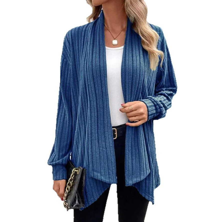 Damen angesagte Strickjacke mit strukturiertem Design und offenem Schnitt Heidi-Mode - Image 7