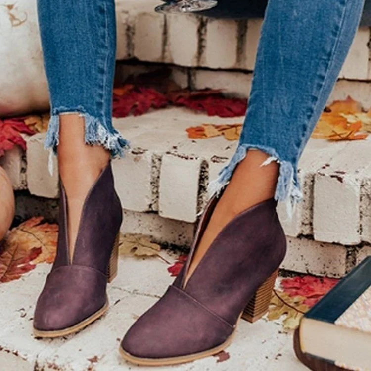 Damen Ankle Boots mit modischem Schnitt und hochwertiger Oberflächenstruktur Heidi Mode - Image 3