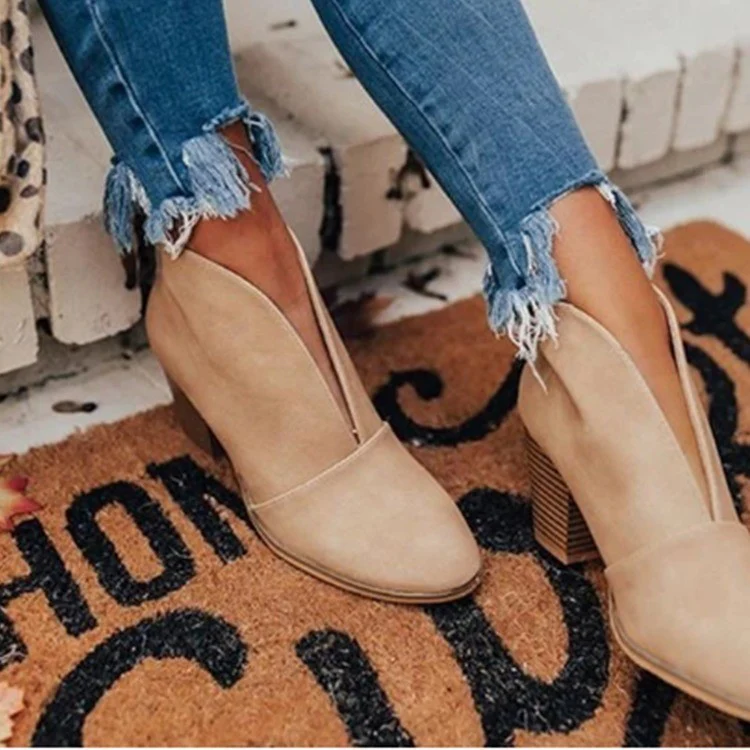 Damen Ankle Boots mit modischem Schnitt und hochwertiger Oberflächenstruktur Heidi Mode - Image 4