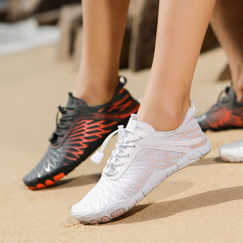 Damen Aqua-Fitness-Schuhe mit atmungsaktiver Obermaterialstruktur und rutschfester Sohle Heidi Mode - Image 2