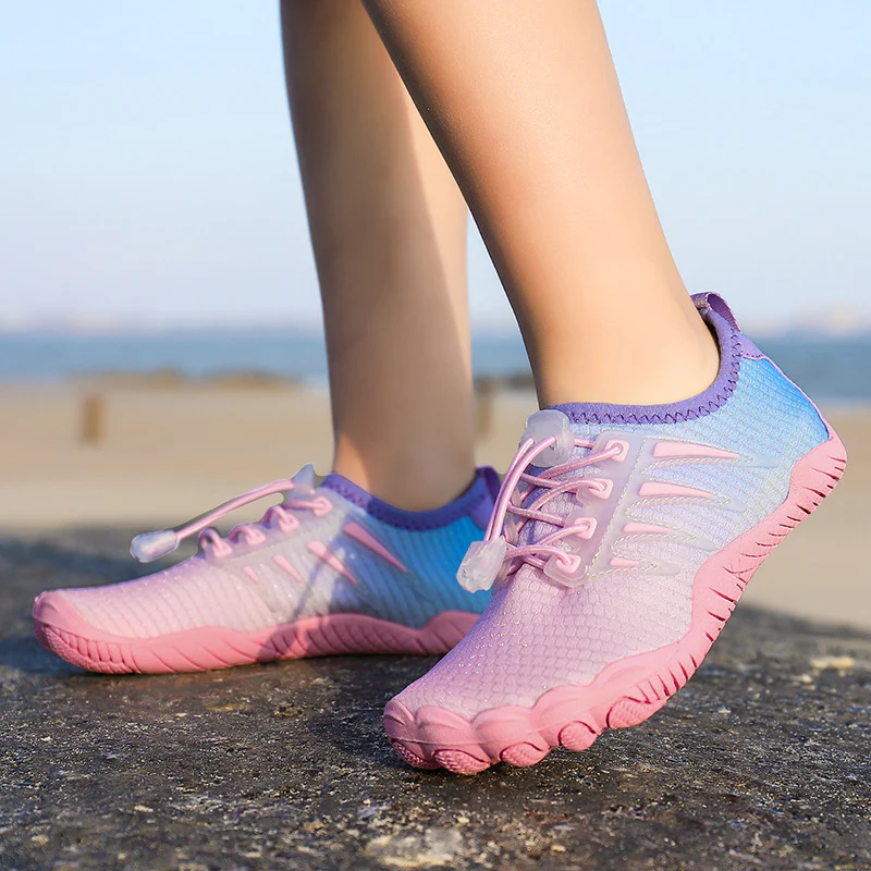 Damen Aqua-Freizeitschuhe mit elastischem Schnürsystem und rutschfester Sohle Heidi Mode - Image 2
