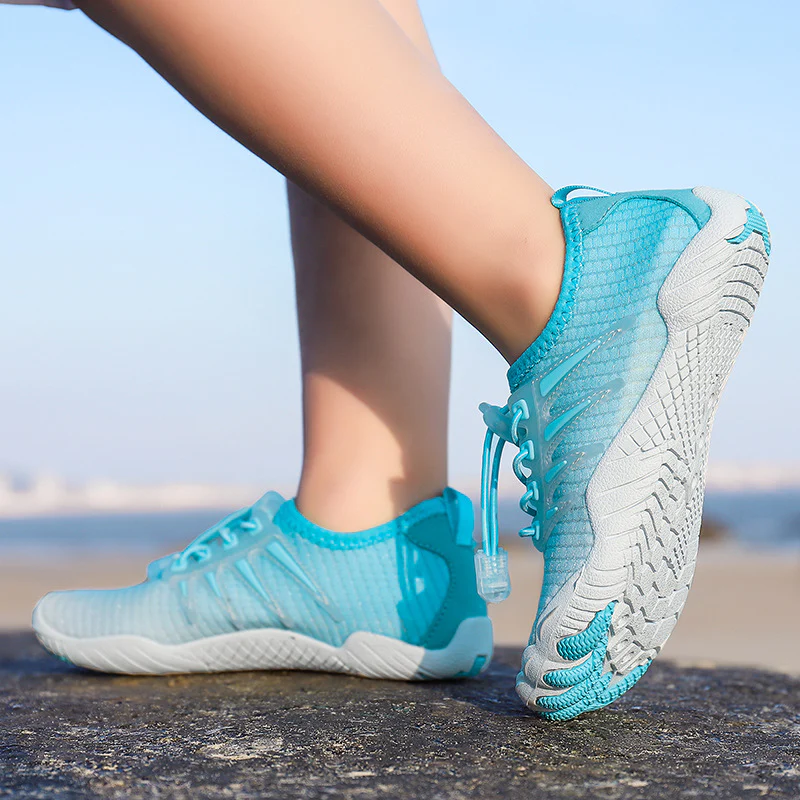 Damen Aqua-Freizeitschuhe mit elastischem Schnürsystem und rutschfester Sohle Heidi Mode - Image 3