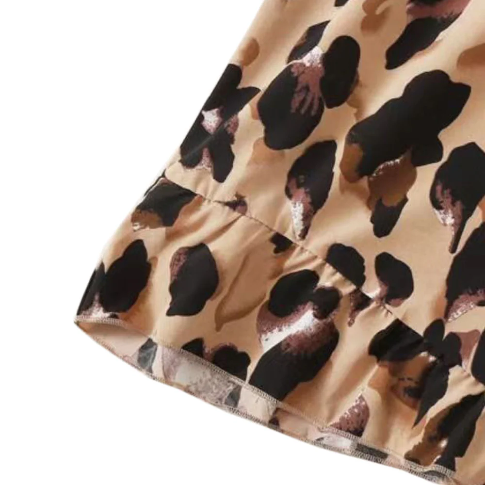 Damen Ärmelloser Jumpsuit mit tierischem Muster und Trägern Heidi-Mode - Image 4