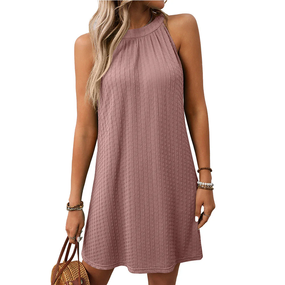 Damen Ärmelloses Freizeitkleid mit Strukturiertem Design Heidi-Mode - Image 5