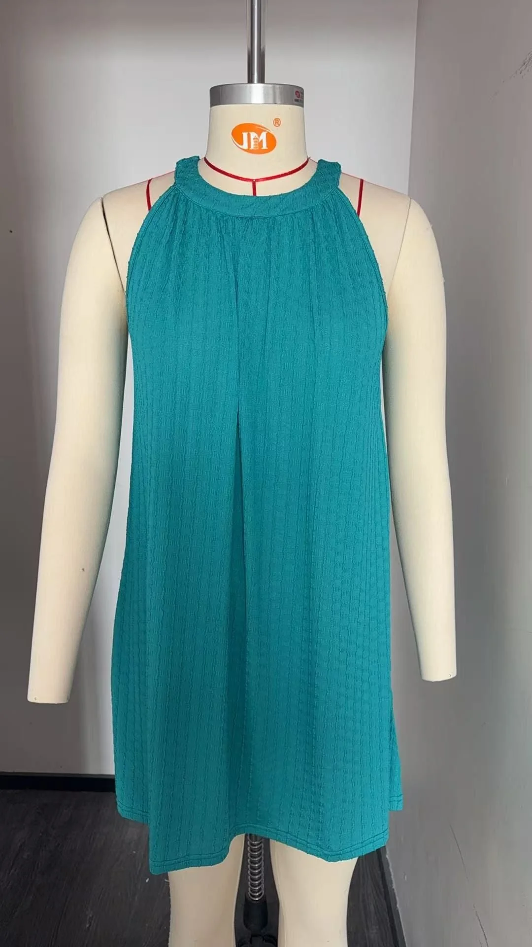 Damen Ärmelloses Freizeitkleid mit Strukturiertem Design Heidi-Mode - Image 8