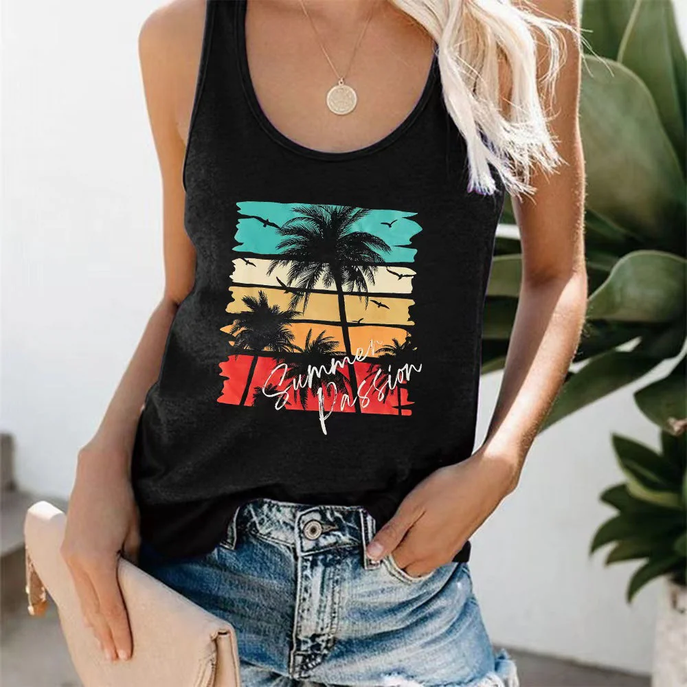 Damen Ärmelloses Freizeitshirt mit Trendigem Grafikdesign Heidi-Mode - Image 4