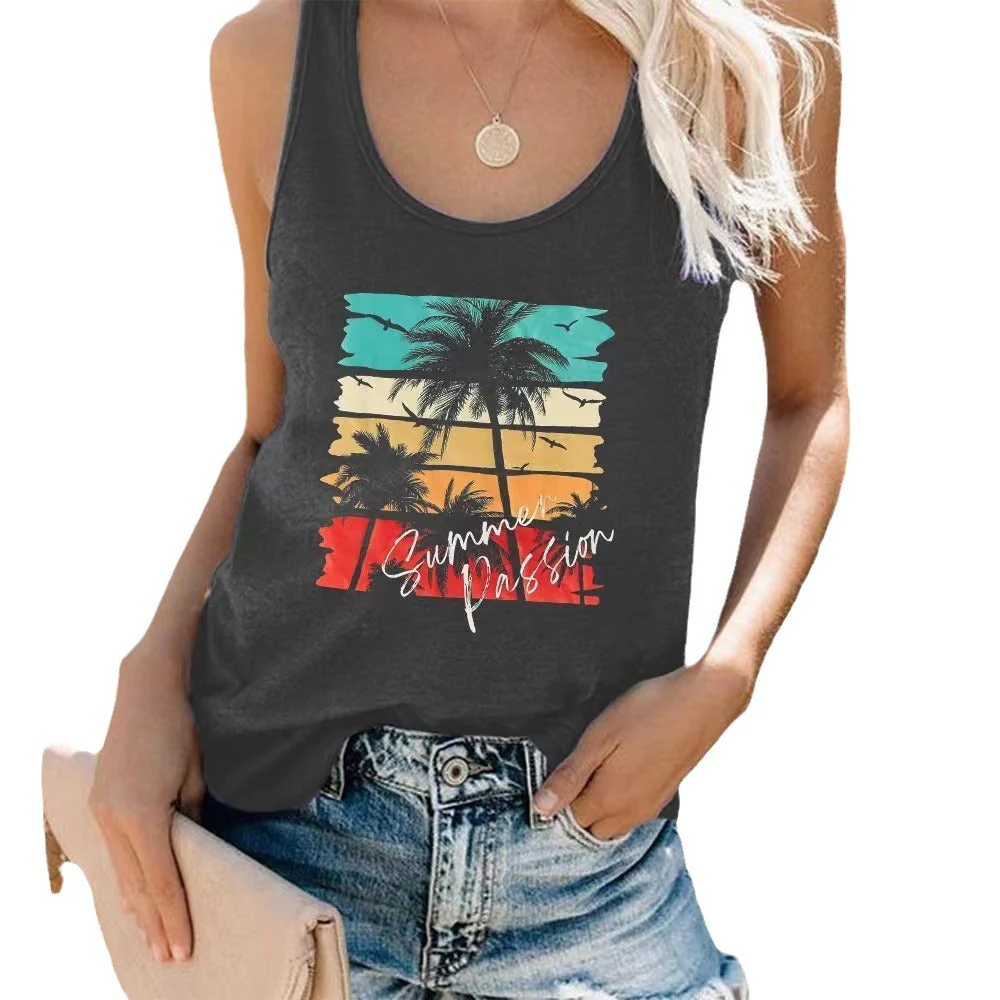 Damen Ärmelloses Freizeitshirt mit Trendigem Grafikdesign Heidi-Mode - Image 5