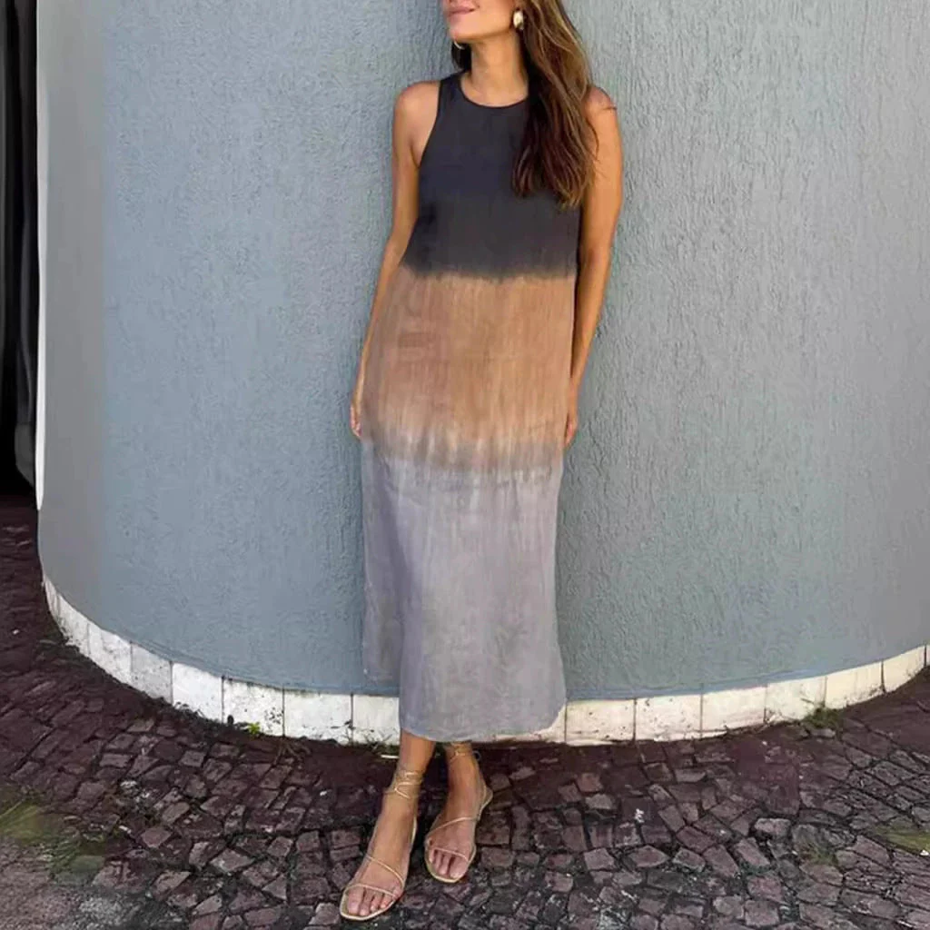 Damen Ärmelloses Maxikleid mit Sanftem Farbverlauf Heidi-Mode - Image 4
