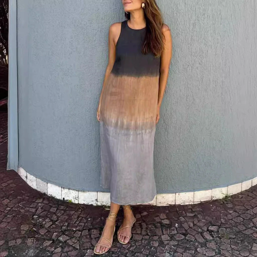 Damen Ärmelloses Maxikleid mit Sanftem Farbverlauf Heidi-Mode - Image 7