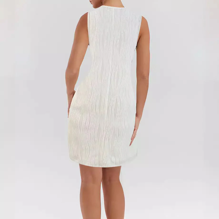 Damen Ärmelloses Sommerkleid mit Dekorativen Schleifen und Leichtem Schnitt Heidi-Mode - Image 4