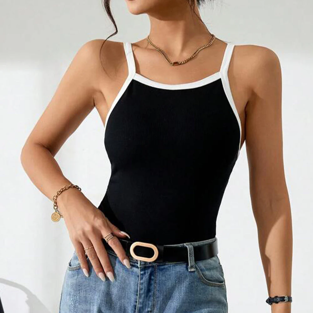 Damen Ärmelloses Top mit Elegantem Kontrastdesign Heidi-Mode - Image 6