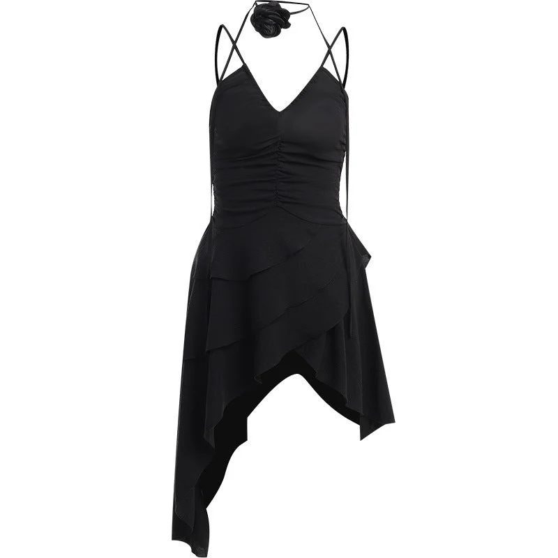 Damen Asymmetrisches Sommerkleid mit Rüschendetails Heidi-Mode - Image 5