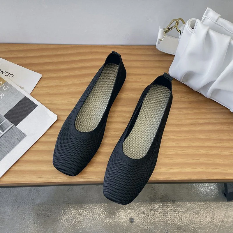 Damen Atmungsaktive Ballerinas Aus Flexiblem Stoff Heidi-Mode - Image 7