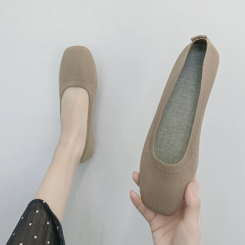 Damen Atmungsaktive Ballerinas Aus Flexiblem Stoff Heidi-Mode - Image 8