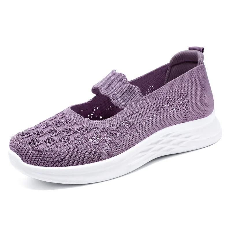 Damen Atmungsaktive Ballerinas mit elastischem Riemen und rutschfester Sohle Heidi Mode - Image 4