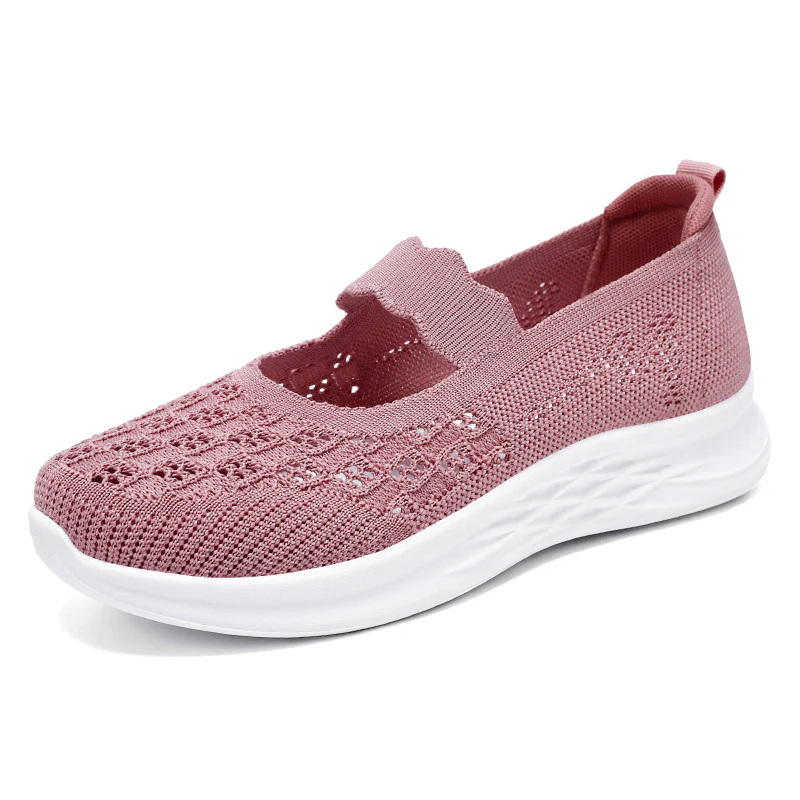 Damen Atmungsaktive Ballerinas mit elastischem Riemen und rutschfester Sohle Heidi Mode - Image 6