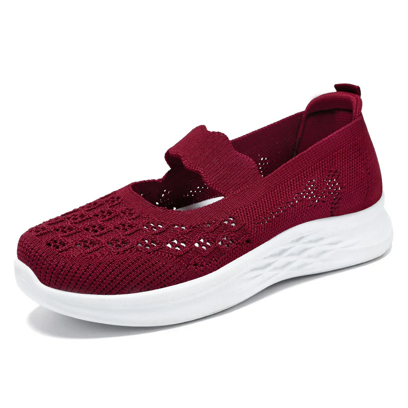 Damen Atmungsaktive Ballerinas mit elastischem Riemen und rutschfester Sohle Heidi Mode - Image 8