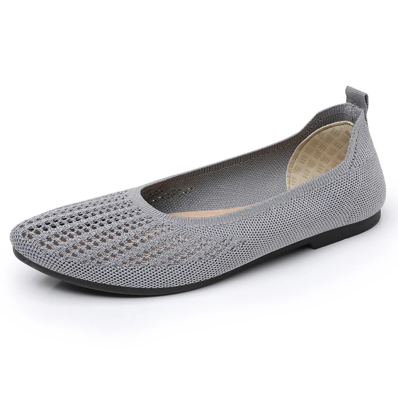 Damen Atmungsaktive Ballerinas mit elastischem Strickdesign Heidi Mode - Image 5