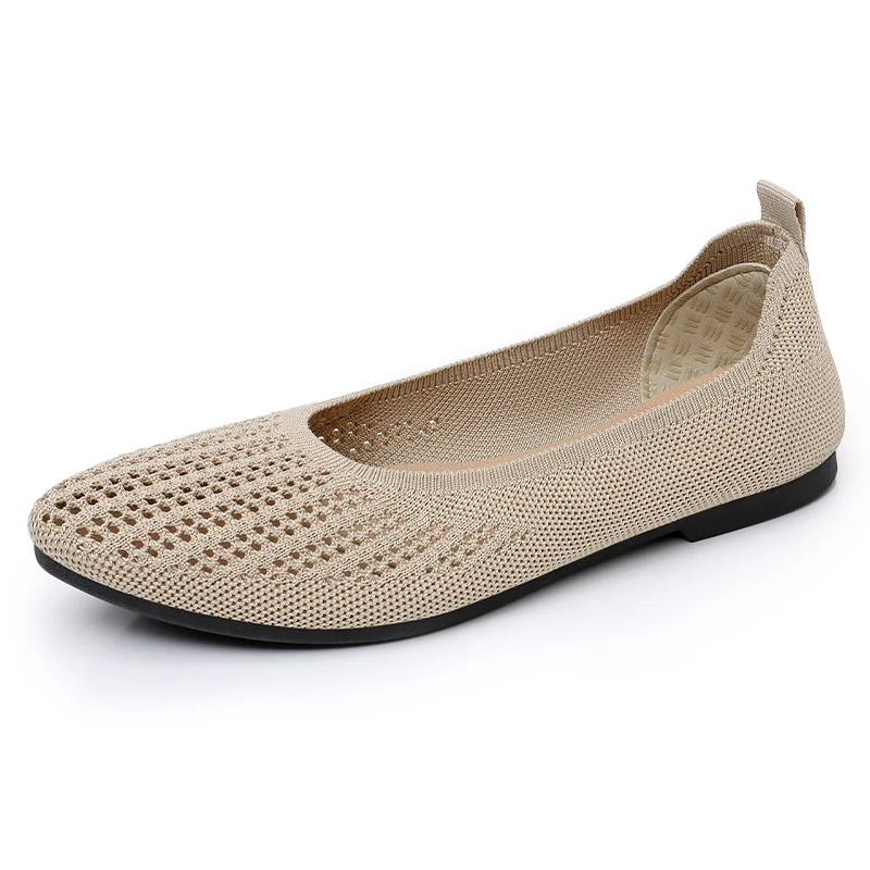 Damen Atmungsaktive Ballerinas mit elastischem Strickdesign Heidi Mode - Image 7