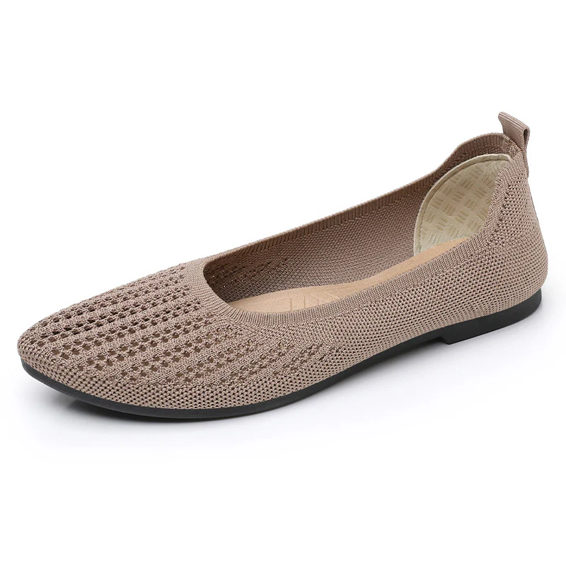 Damen Atmungsaktive Ballerinas mit elastischem Strickdesign Heidi Mode - Image 8