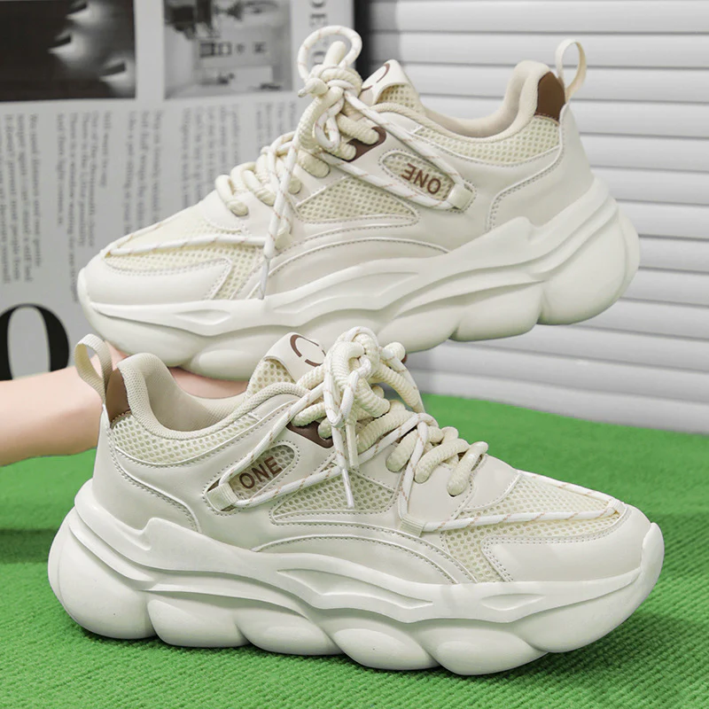 Damen Atmungsaktive Chunky Sneakers mit rutschfester Sohle Heidi Mode - Image 7