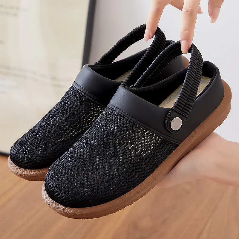 Damen Atmungsaktive Clogs mit elastischem Riemen Heidi Mode - Image 5