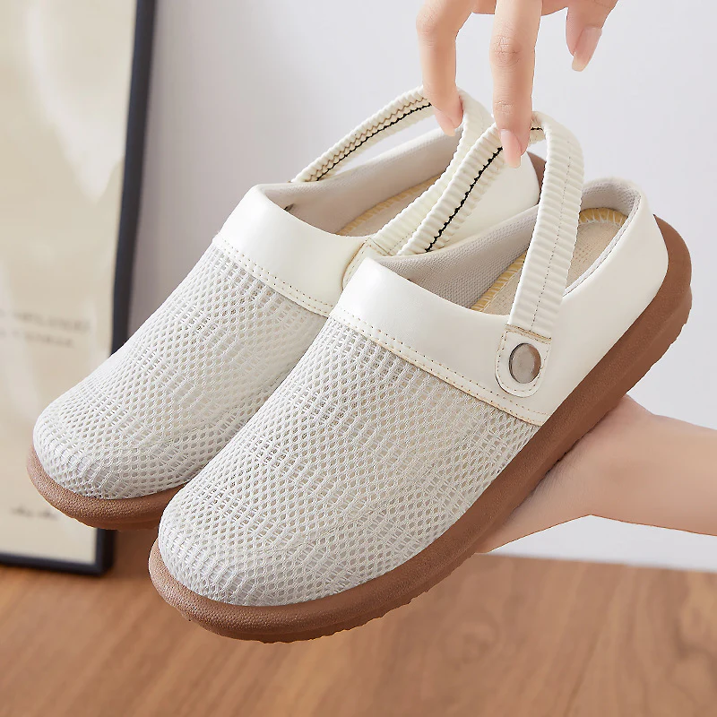 Damen Atmungsaktive Clogs mit elastischem Riemen Heidi Mode - Image 6