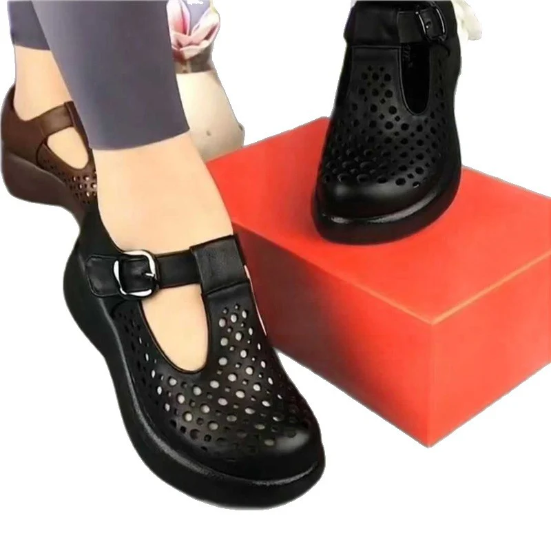 Damen Atmungsaktive Clogs mit verstellbarem Riemen und rutschfester Sohle Heidi Mode - Image 5