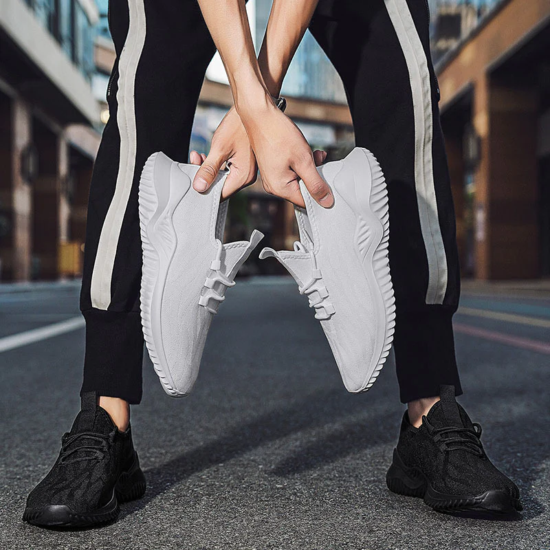 Damen Atmungsaktive elastische Sneakers mit innovativem Schnürdesign Heidi Mode - Image 2