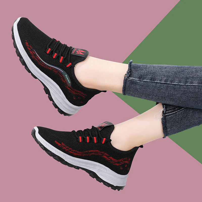 Damen Atmungsaktive Fitness-Sneaker mit rutschfester Außensohle Heidi Mode - Image 3