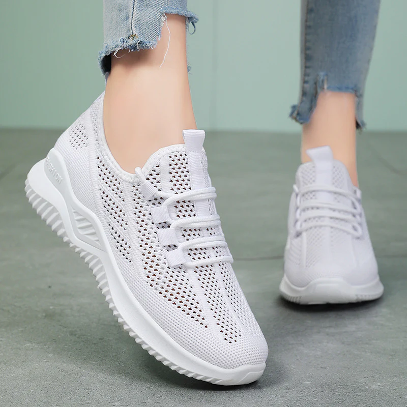 Damen Atmungsaktive Fitness Sneakers mit flexiblem Schnürsystem Heidi Mode - Image 3