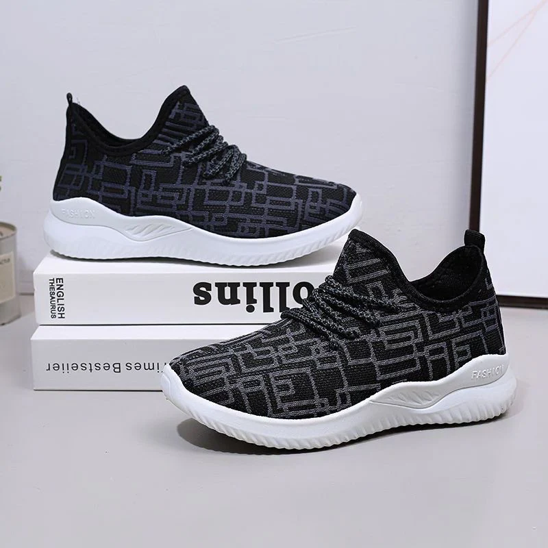 Damen Atmungsaktive Freizeit-Sneaker mit modischem Strickdesign Heidi Mode - Image 8