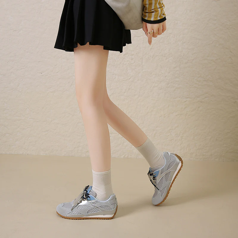 Damen Atmungsaktive Freizeit Sneakers mit innovativem Mesh-Obermaterial und rutschfester Sohle Heidi Mode - Image 4