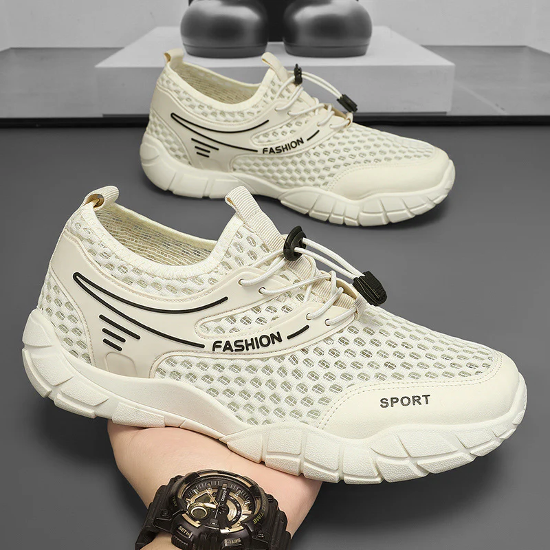 Damen Atmungsaktive Freizeitschuhe mit elastischem Schnellschnürsystem und stoßdämpfender Sohle Heidi Mode - Image 6