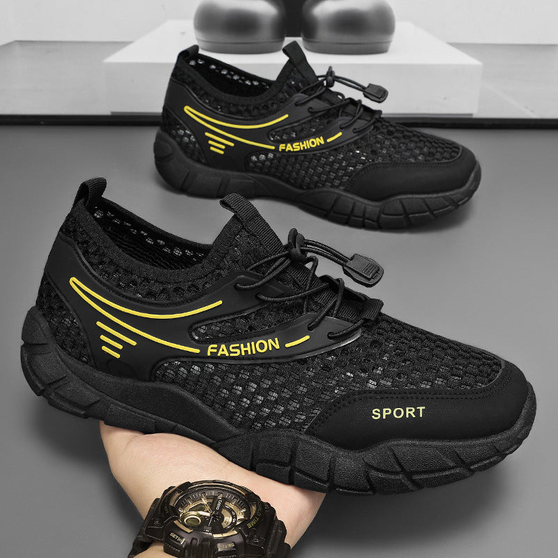 Damen Atmungsaktive Freizeitschuhe mit elastischem Schnellschnürsystem und stoßdämpfender Sohle Heidi Mode - Image 7