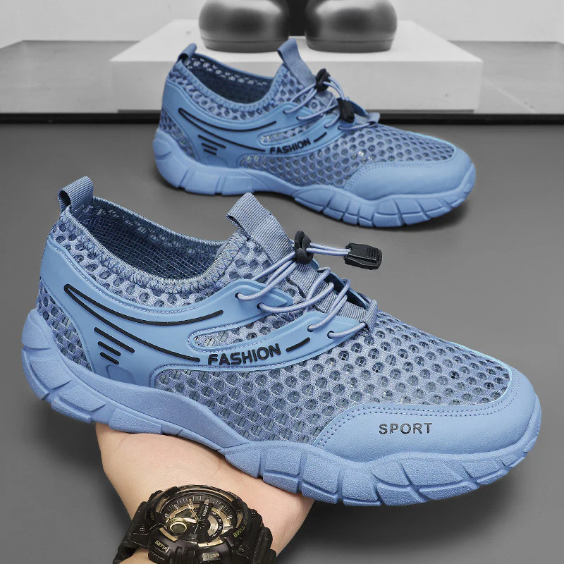 Damen Atmungsaktive Freizeitschuhe mit elastischem Schnellschnürsystem und stoßdämpfender Sohle Heidi Mode - Image 8