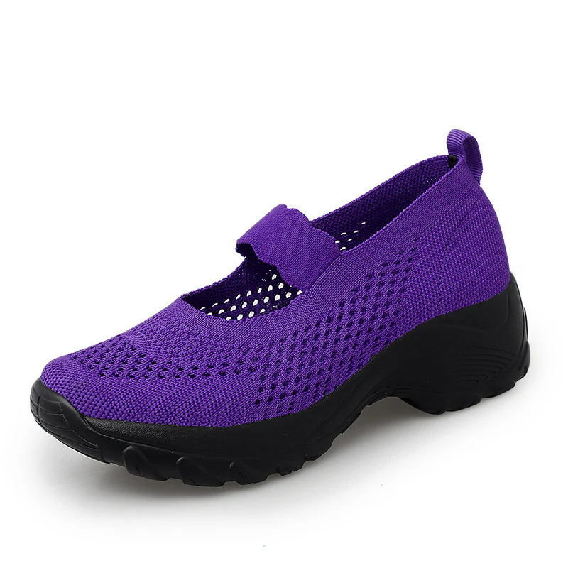 Damen Atmungsaktive Freizeitschuhe mit elastischem Schnürsystem Heidi Mode - Image 8