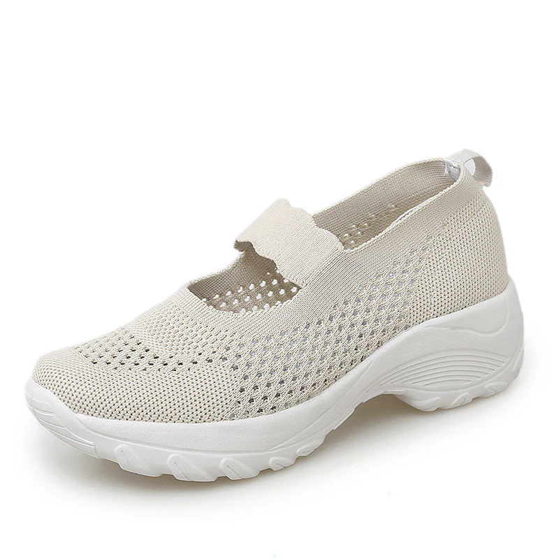 Damen Atmungsaktive Freizeitschuhe mit elastischem Schnürsystem Heidi Mode - Image 9